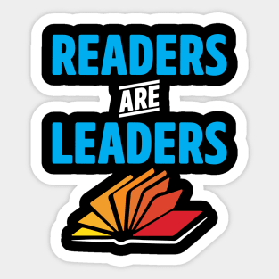 'Readers Are Leaders' Books Lover Sticker